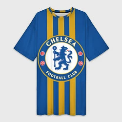 Женская длинная футболка FC Chelsea: Gold Lines