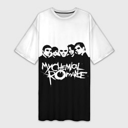 Женская длинная футболка My Chemical Romance B&W