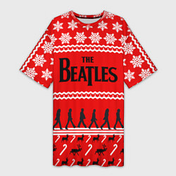 Женская длинная футболка The Beatles: New Year