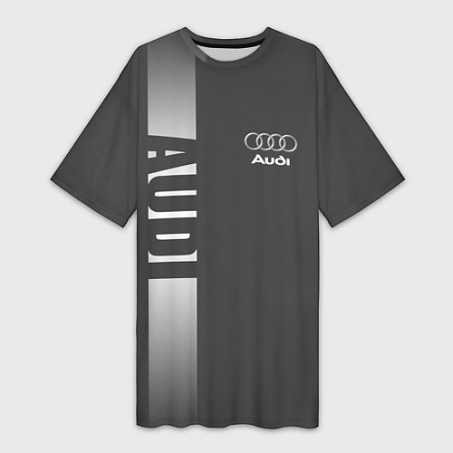 Женская длинная футболка Audi: Grey Sport / 3D-принт – фото 1