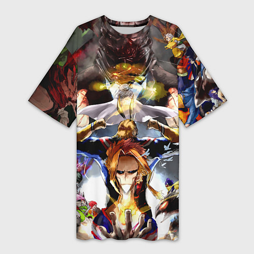 Женская длинная футболка My Hero Academia / 3D-принт – фото 1