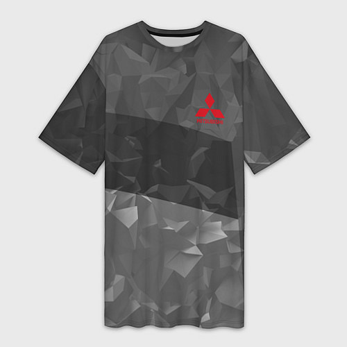 Женская длинная футболка MITSUBISHI SPORT / 3D-принт – фото 1