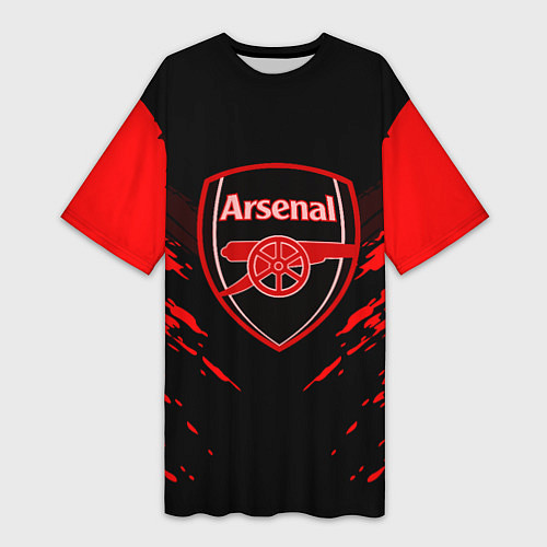 Женская длинная футболка Arsenal FC: Sport Fashion / 3D-принт – фото 1