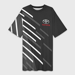 Женская длинная футболка Toyota: White Rays