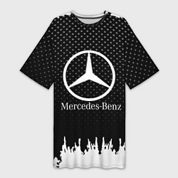 Женская длинная футболка Mercedes-Benz: Black Side