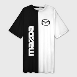 Женская длинная футболка Mazda B&W
