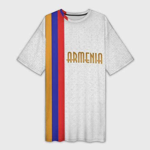 Женская длинная футболка Armenia Line / 3D-принт – фото 1