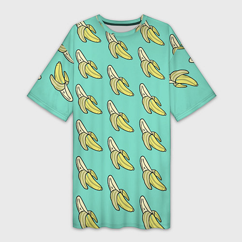 Женская длинная футболка Любитель бананов / 3D-принт – фото 1