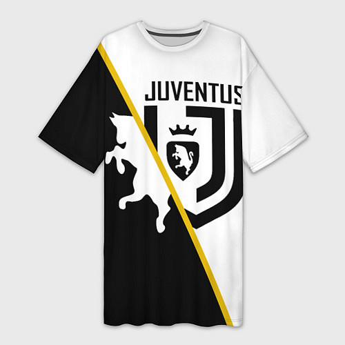 Женская длинная футболка FC Juventus: Football Point / 3D-принт – фото 1