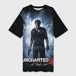 Женская длинная футболка Uncharted 4: A Thief's End