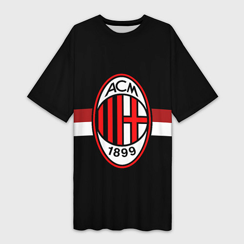 Женская длинная футболка AC Milan 1899 / 3D-принт – фото 1