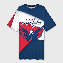 Женская длинная футболка Washington Capitals