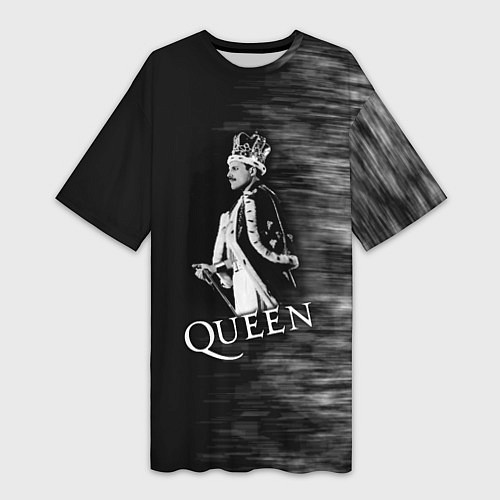 Женская длинная футболка Black Queen / 3D-принт – фото 1