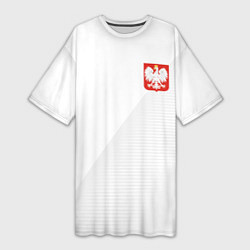 Женская длинная футболка Poland Team: Home WC-2018