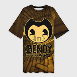 Женская длинная футболка Black Bendy