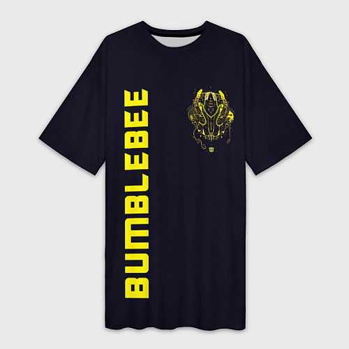 Женская длинная футболка Bumblebee Style / 3D-принт – фото 1