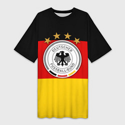 Женская длинная футболка Немецкий футбол
