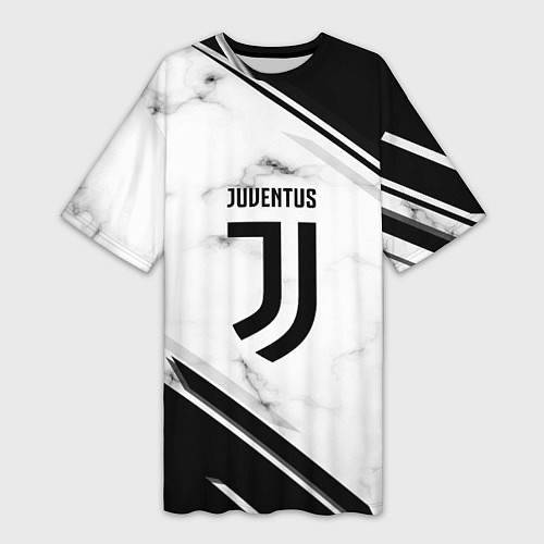 Женская длинная футболка Juventus / 3D-принт – фото 1