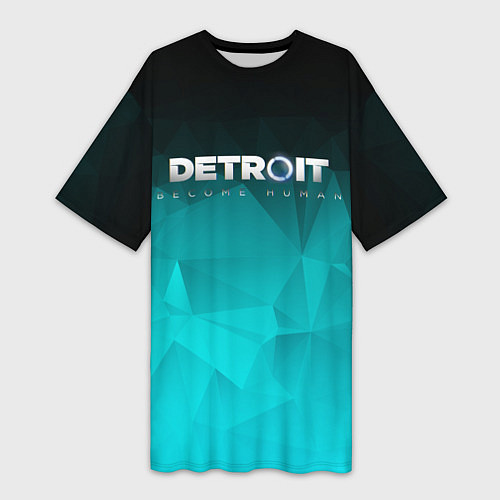 Женская длинная футболка Detroit: Become Human / 3D-принт – фото 1