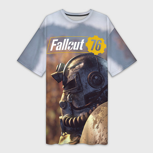 Женская длинная футболка Fallout 76 / 3D-принт – фото 1