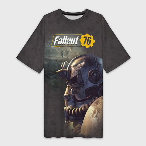 Женская длинная футболка Fallout 76 / 3D-принт – фото 1