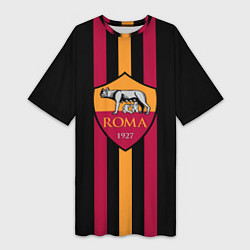 Футболка женская длинная FC Roma 1927, цвет: 3D-принт
