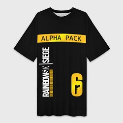 Женская длинная футболка Rainbow Six Siege: Alpha Pack