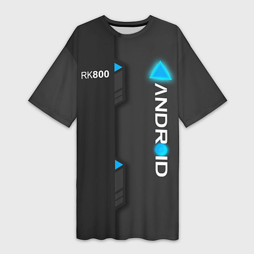 Женская длинная футболка RK800 Android / 3D-принт – фото 1