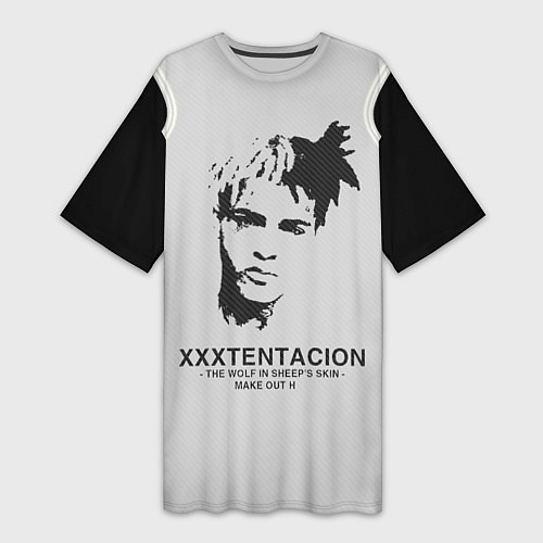Женская длинная футболка XXXTentacion RIP / 3D-принт – фото 1