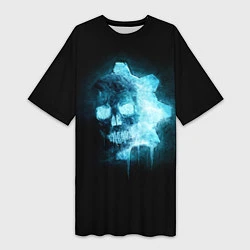 Женская длинная футболка Gears of War: Death Shadow