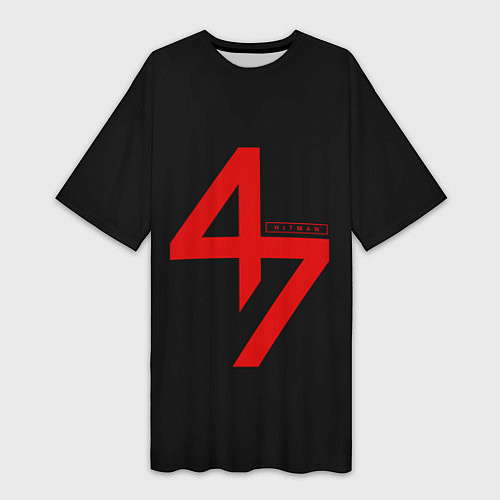 Женская длинная футболка Hitman: Agent 47 / 3D-принт – фото 1