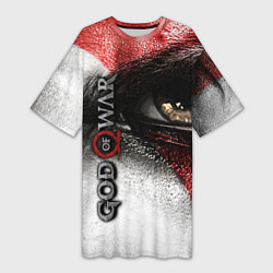 Футболка женская длинная God of War: Kratos, цвет: 3D-принт