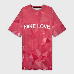 Женская длинная футболка BTS: Fake Love