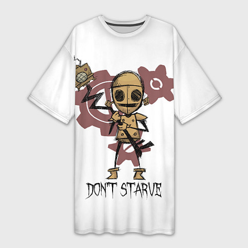 Женская длинная футболка Don't Starve: WX-78 / 3D-принт – фото 1