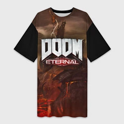 Женская длинная футболка DOOM: Eternal