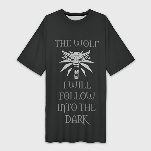 Женская длинная футболка I will follow into the dark / 3D-принт – фото 1