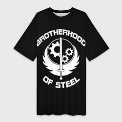 Женская длинная футболка Brothood of Steel