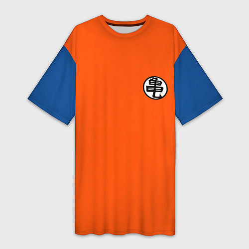 Женская длинная футболка DBZ: Kame Senin Kanji Emblem / 3D-принт – фото 1