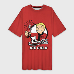 Женская длинная футболка Nuka Cola: Ice Cold