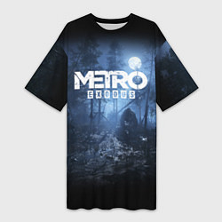 Женская длинная футболка Metro Exodus: Dark Moon