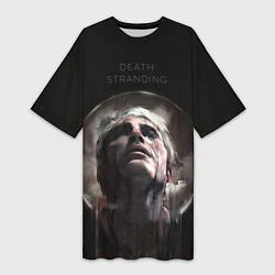 Женская длинная футболка Death Stranding: Mads Mikkelsen