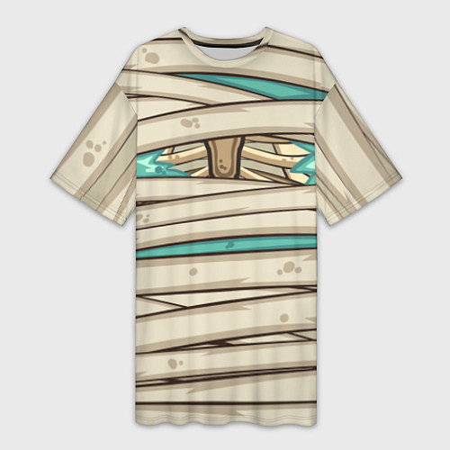 Женская длинная футболка Человек-мумия / 3D-принт – фото 1