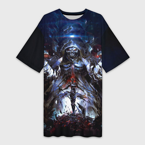 Женская длинная футболка Overlord / 3D-принт – фото 1