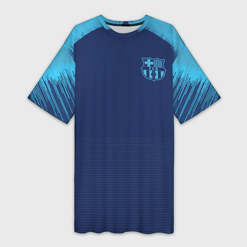 Женская длинная футболка Barcelona Training 2019 / 3D-принт – фото 1