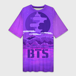 Женская длинная футболка BTS: Violet Mountains