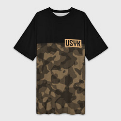 Женская длинная футболка USYK Camo