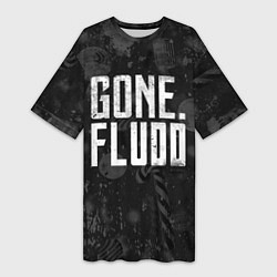 Женская длинная футболка GONE Fludd Dark