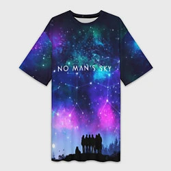 Женская длинная футболка No Man's Sky: Space Vision