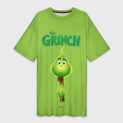 Футболка женская длинная The Grinch, цвет: 3D-принт