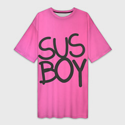 Женская длинная футболка Susboy